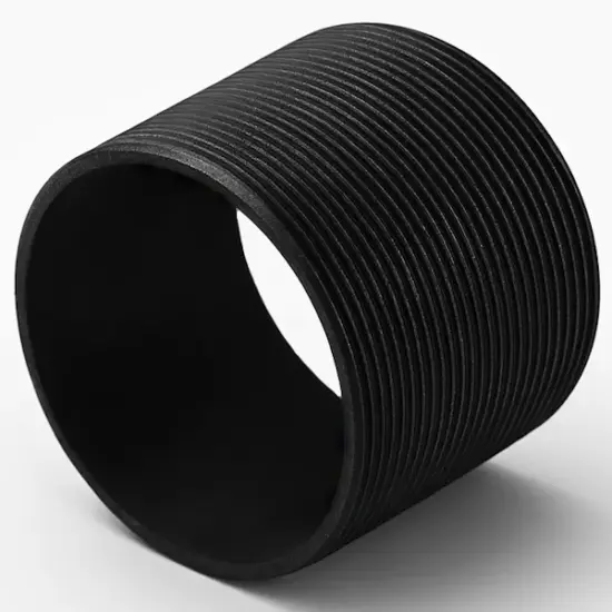 BS EN 10241 Heavy tubular black mild steel running nipple. Male BSP threaded.