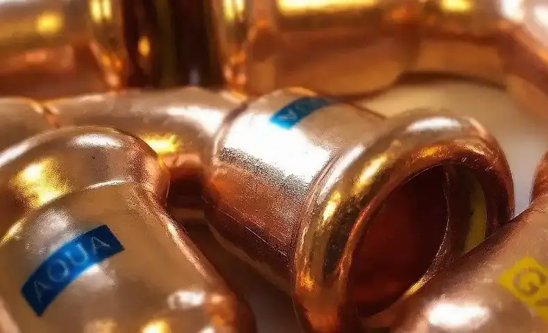 AquaGas copper press fittings from M-Press