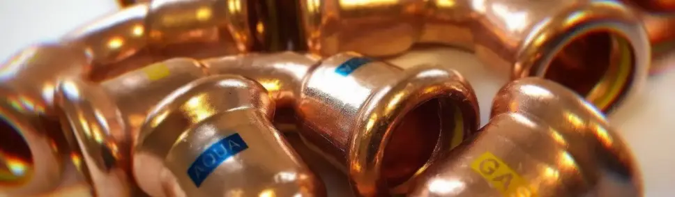 AquaGas copper press fittings from M-Press