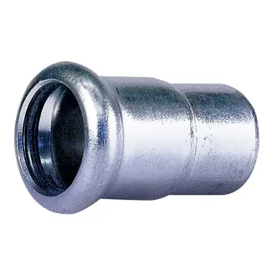 M-Press carbon steel industry M-profile press fit end cap, FKM seal, PN16 rated.