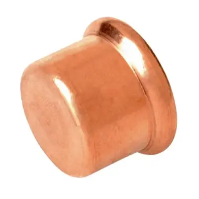 M-Press copper M-profile press fit end cap. EPDM Seal, PN16 rated, WRAS Approved.