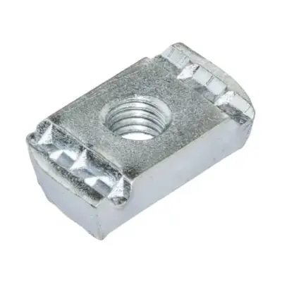 M12 BZP Steel plain channel nuts