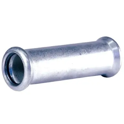 M-Press M-profile press fit carbon steel slip coupling with EPDM seal, PN16 rated.
