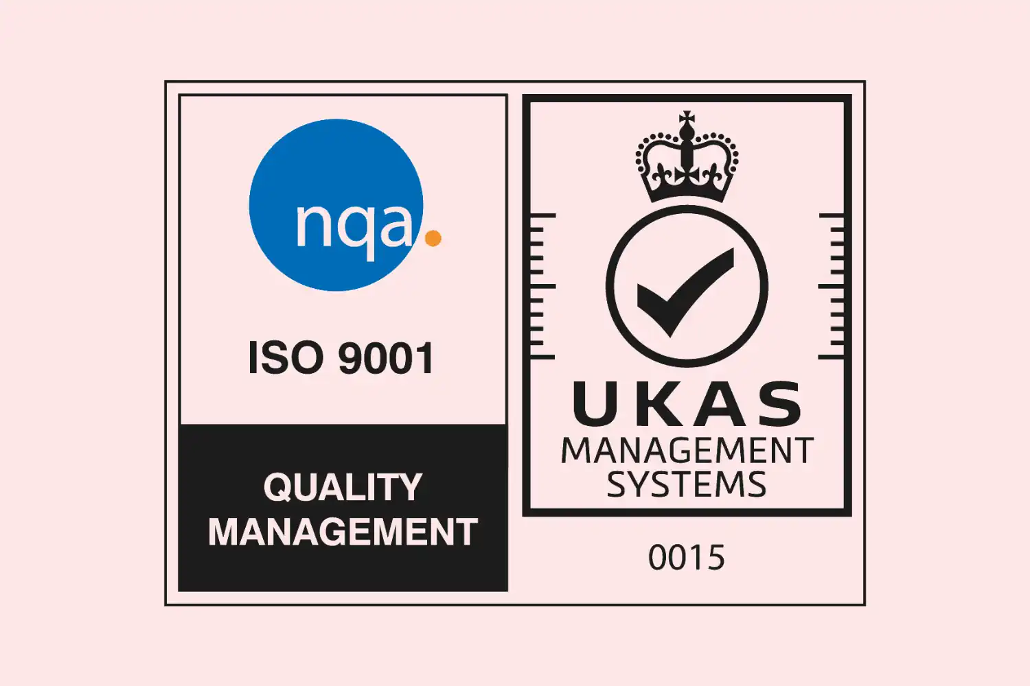 The NQA ISO 9001 Quality management systems logo