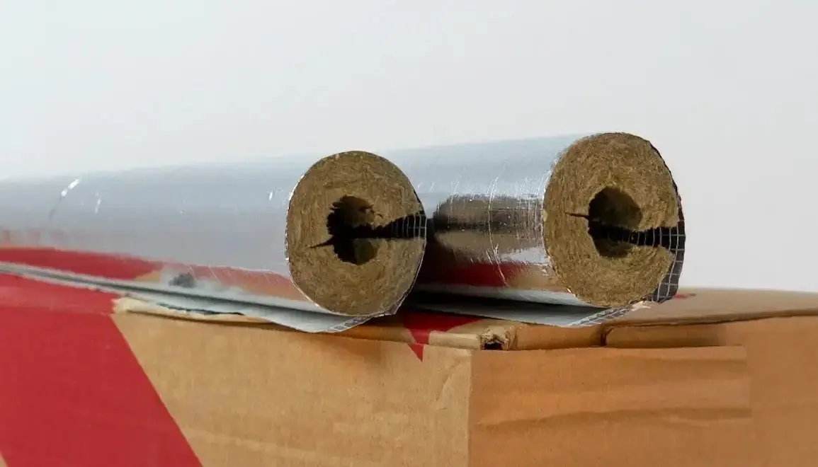 A selection of PAROC class T rockwool pipe insulation