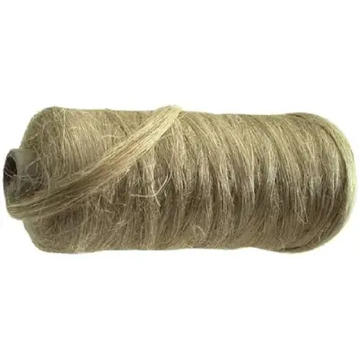 Plumbers hemp spool 80g, traditional sealing material using in threaded plumbing and heating systems.