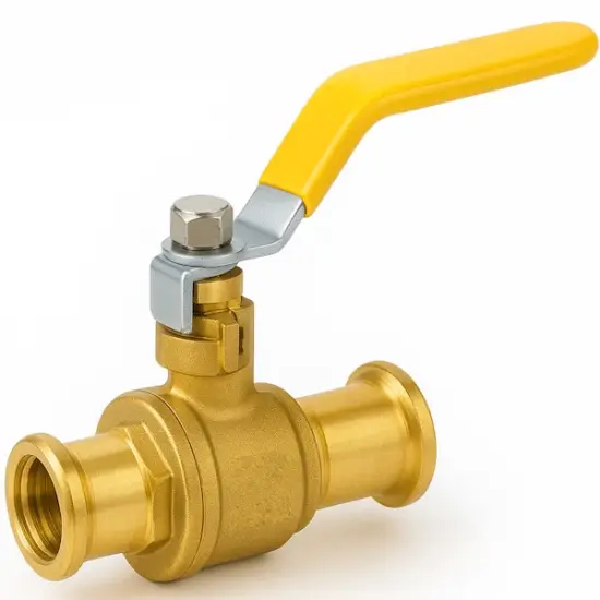 press-fit-brass-2-piece-ball-valve-hnbr-gas-pn5 M-Press M profile press fit 2-piece brass ball valve with HNBR seals and PN5 rating for gas