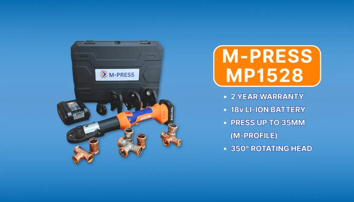 M-Press MP1528 handheld pressing machine banner