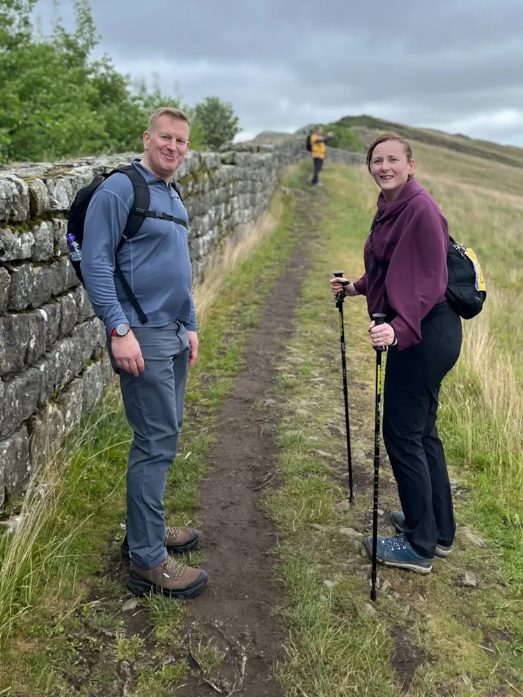 MOur Managing Director and his wife taking on the 11-mile walk.