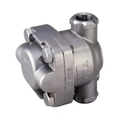 TLV SS1VG-M Stainless steel free float drain trap with strainer and BSP threads.