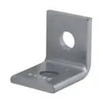 Unistrut P1026 Galvanised mild steel 90 degree angled channel bracket with M12 bolt holes