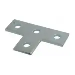 Unistrut P1031 Galvanised mild steel flat plate 4 hole tee channel bracket with M12 bolt holes