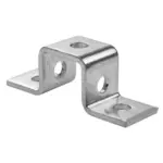 Unistrut P1047 Galvanised mild steel flat plate U shape 5 hole channel bracket with M12 bolt holes