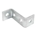 Unistrut P1453A Galvanised mild steel flat plate Z shape 4 hole channel bracket with M12 bolt holes