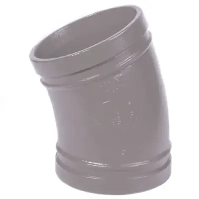 Viking 110 Galvanised ductile iron grooved 22.5 degree elbow