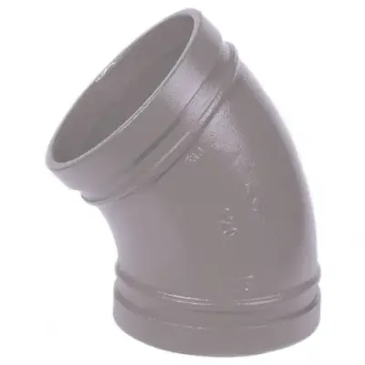 Viking 120 Galvanised ductile iron grooved 45 degree elbow
