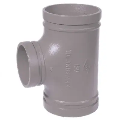 Viking 130R Galvanised painted ductile iron grooved branch reducing tee