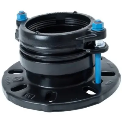 Viking Johnson AquaFast ductile ironBS EN 1092-1 flange adapter for PN10 or PN16 flanges. EPDM Seals, PN16 rated.
